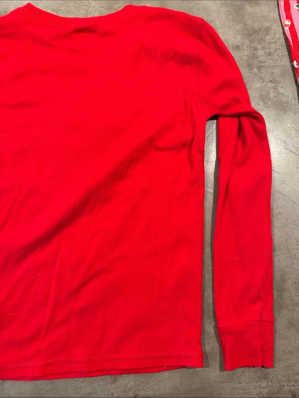 Old Navy Red & Pink Gingerbread 'Oh Snap!' Kids Holiday Pajama Set